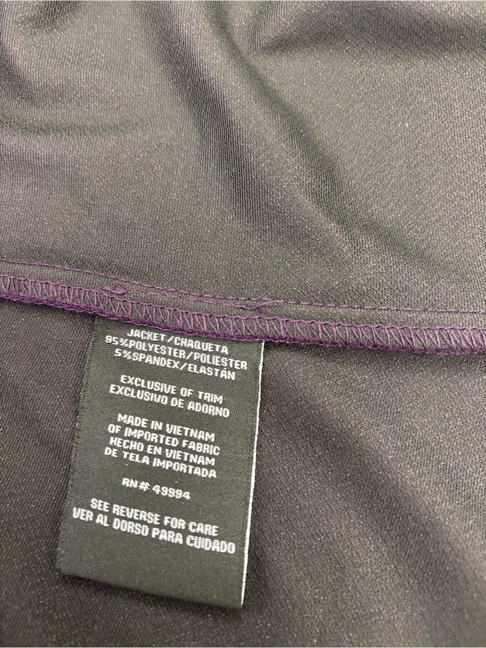 RM RICHARDS PANTS SUIT 3 PIECE
WOMEN 16 W PLUM PURPLE POLYESTER - Picture 15 of 15